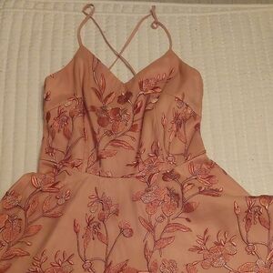 Elegant Floral Embroidered Dress